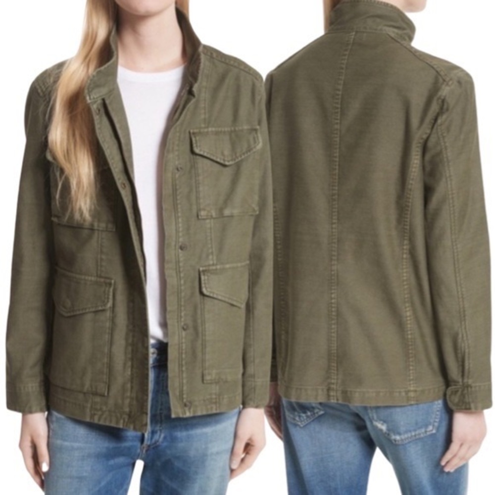 VINCE. Green Utility Jacket - Picture 4 of 8